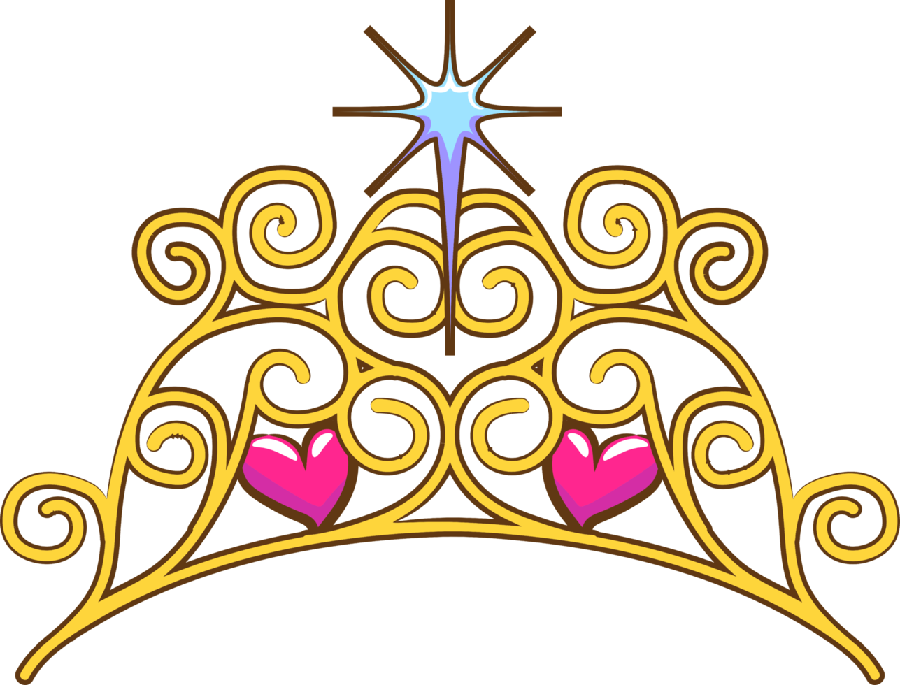 Princess crown png graphic clipart design