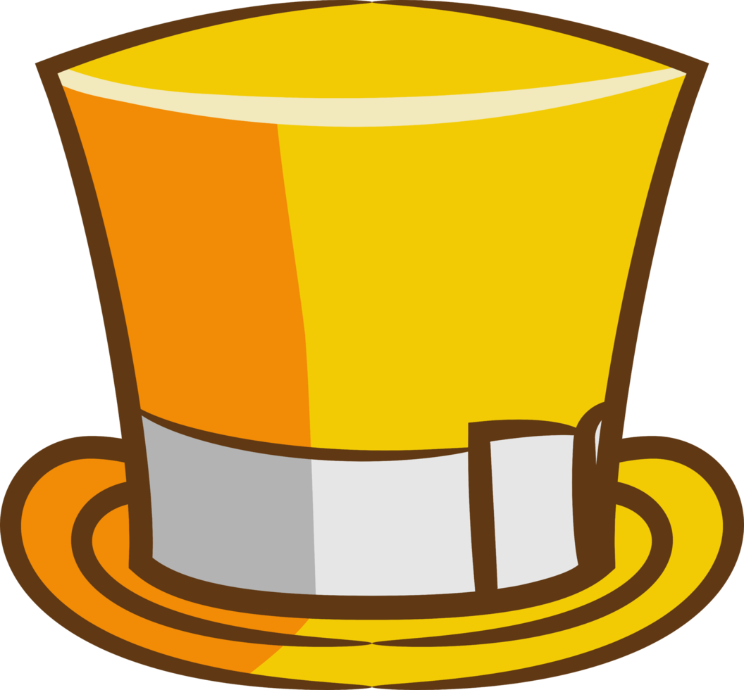 Top hat png graphic clipart design