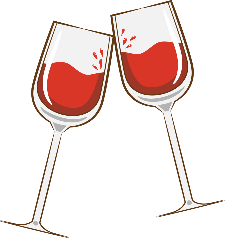 Wine glass png graphic clipart design