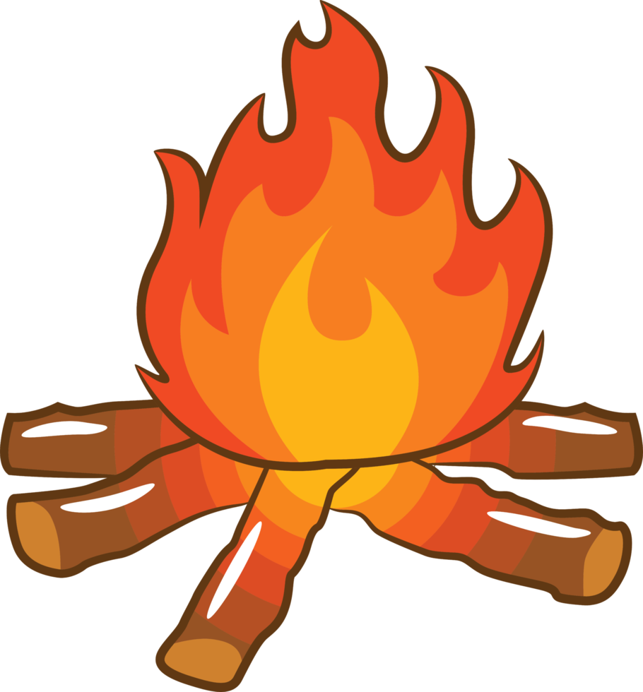 Campfire png graphic clipart design