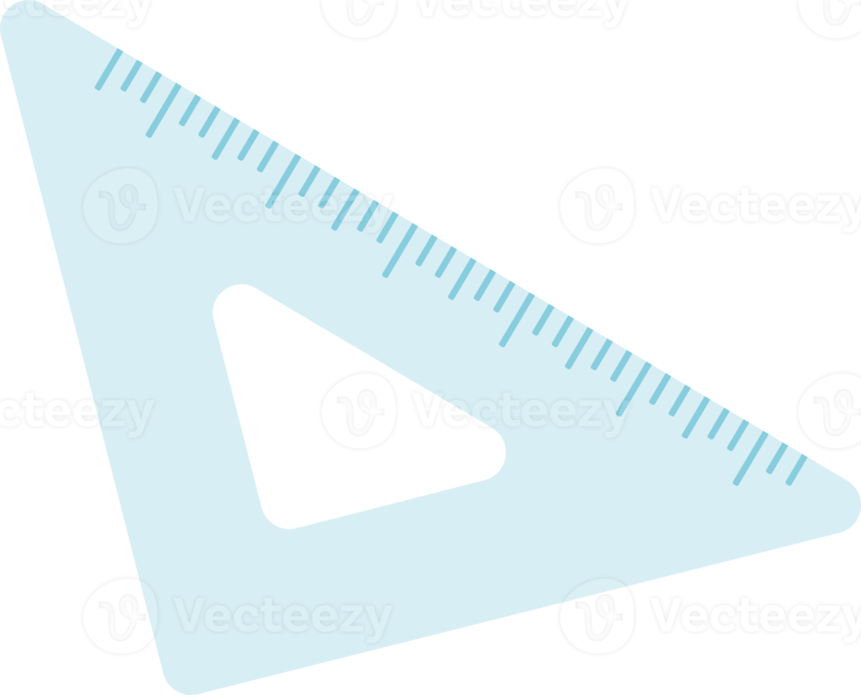 triangle ruler blue png