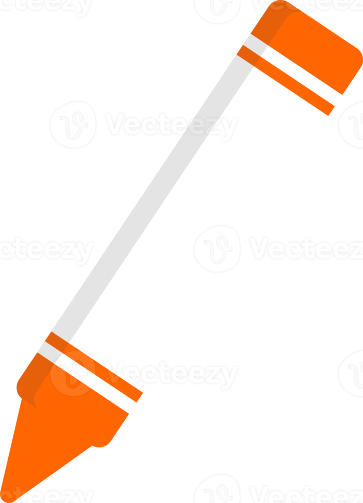 crayon illustration orange png