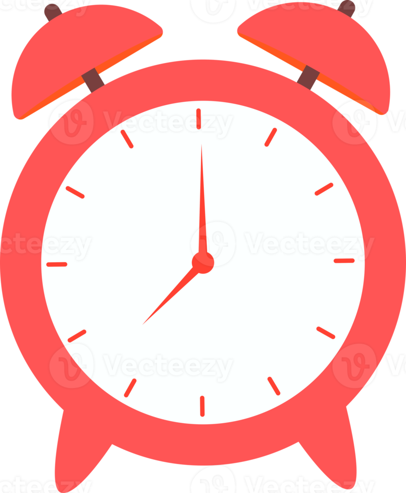 alarma reloj rojo png