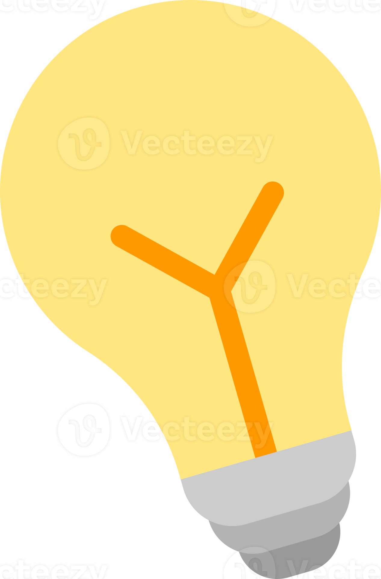 light bulb yellow gray 19907944 PNG