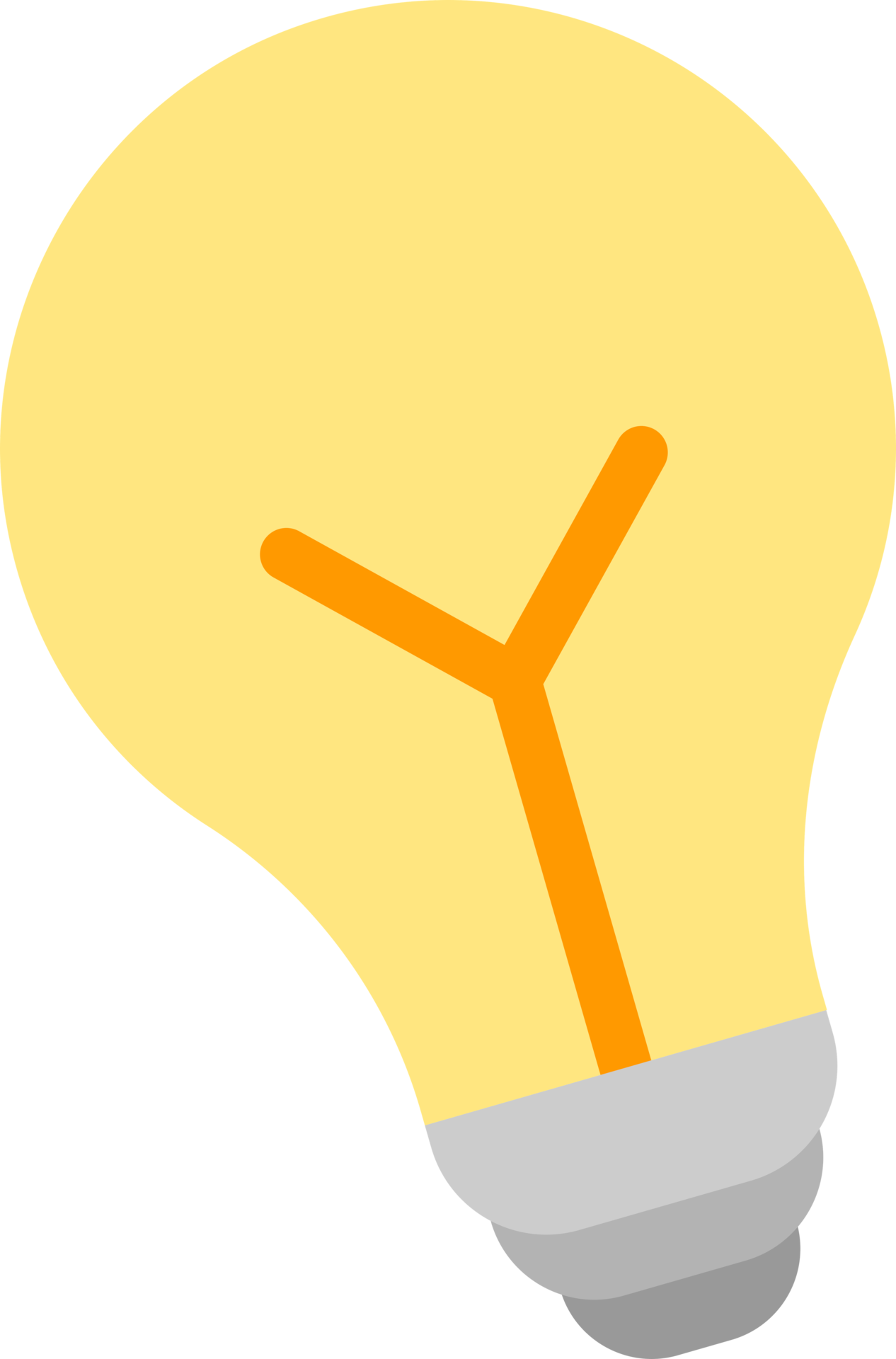 light bulb yellow gray 19907944 PNG
