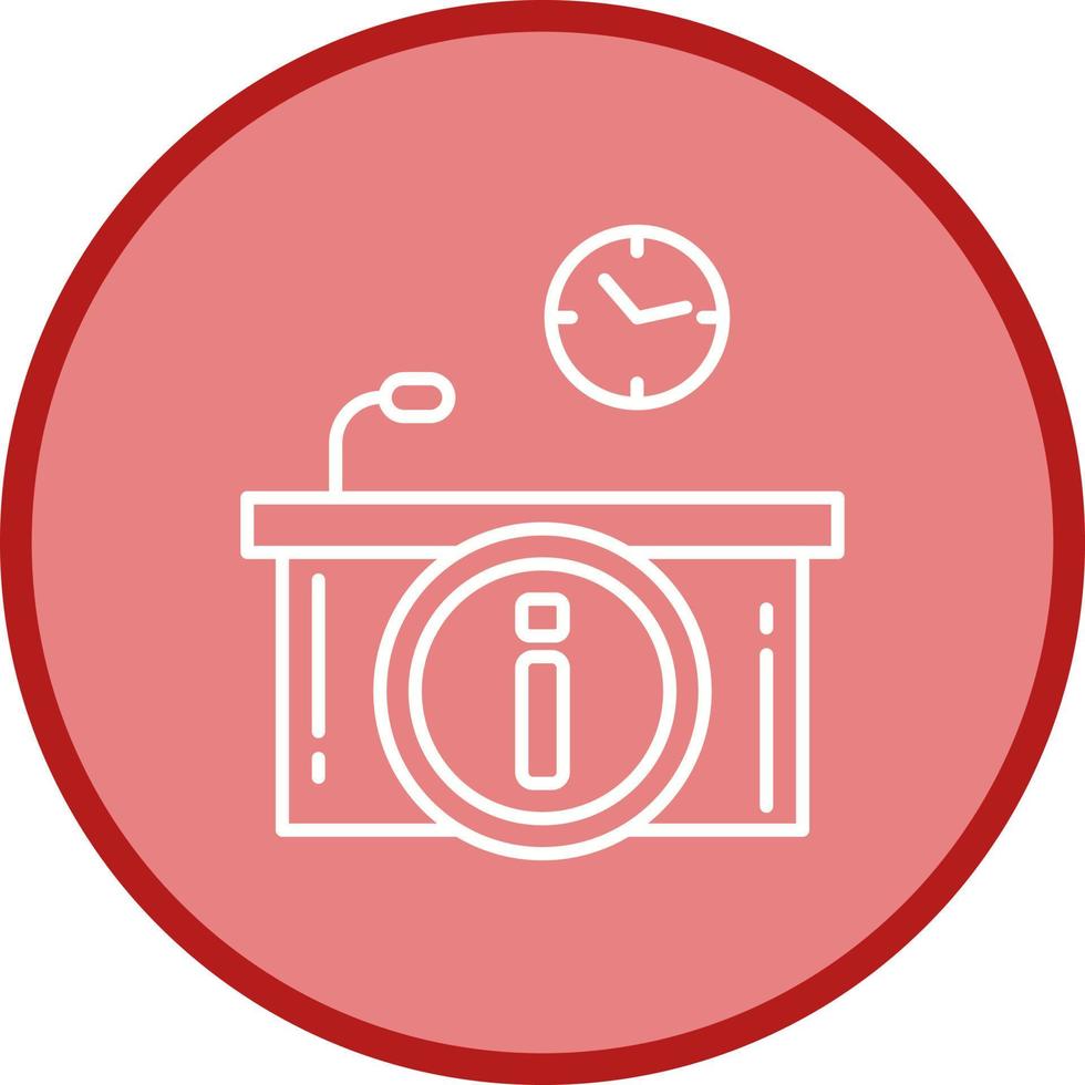 Information Desk Vector Icon