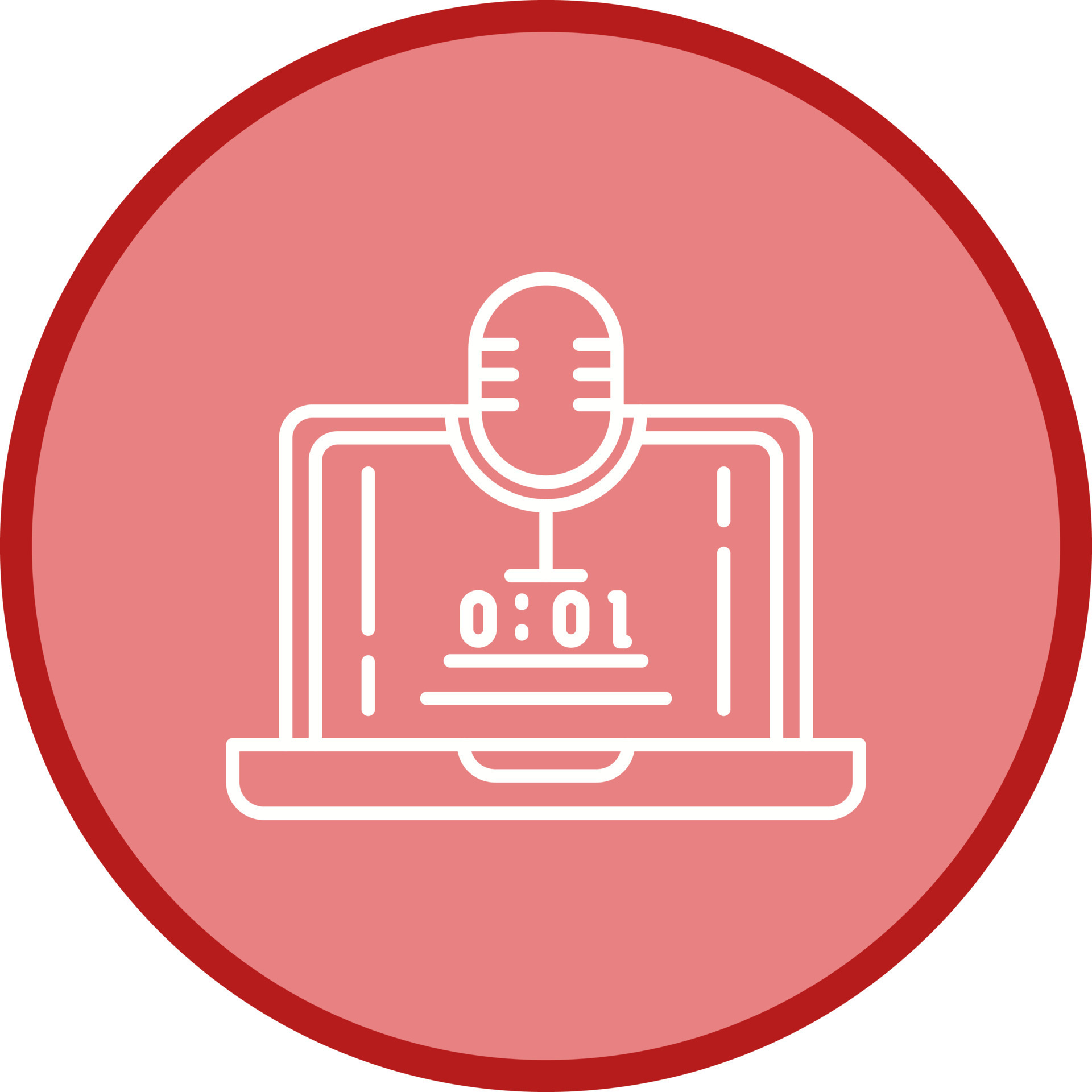 Voice Recorder Vector Icon 19907981 Vector Art at Vecteezy