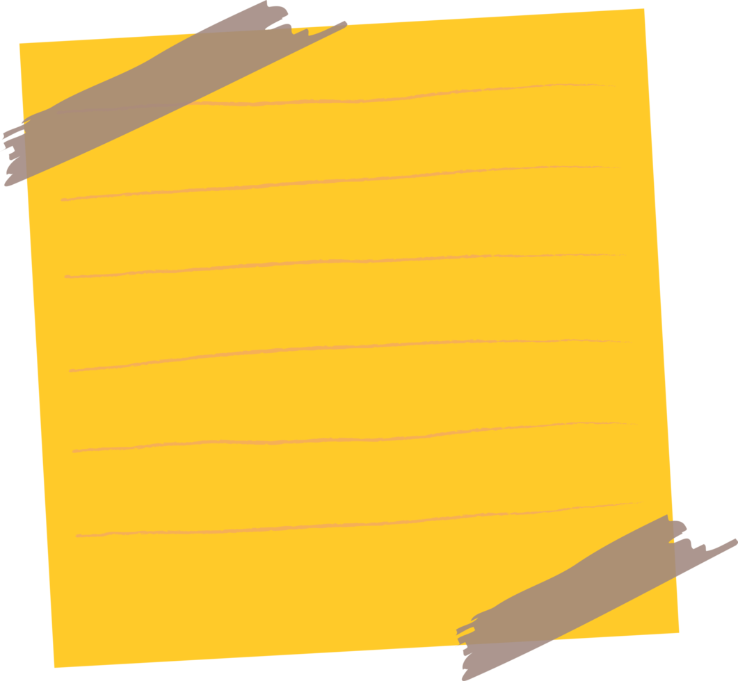 Post note. Reminder memo paper png