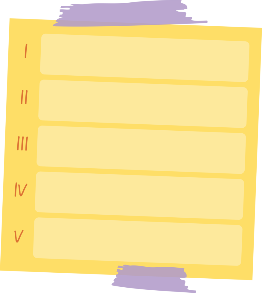 Post note. Reminder memo paper png