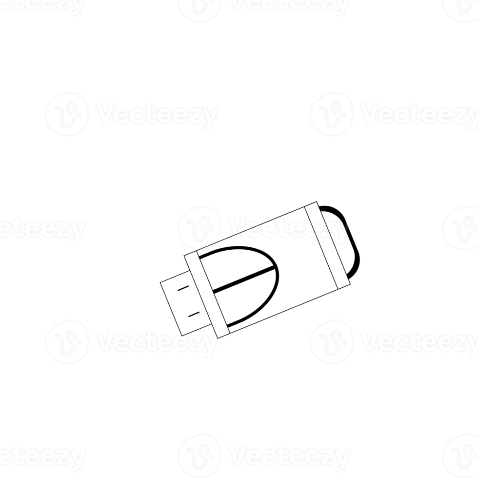 flash drive icon isolated element for infographic png