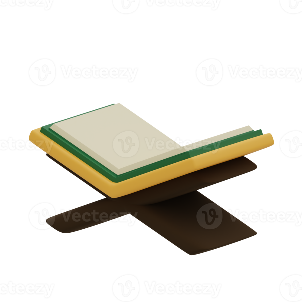 3d Rendern Alquran Symbol perfekt zum Moslem Design Projekt png
