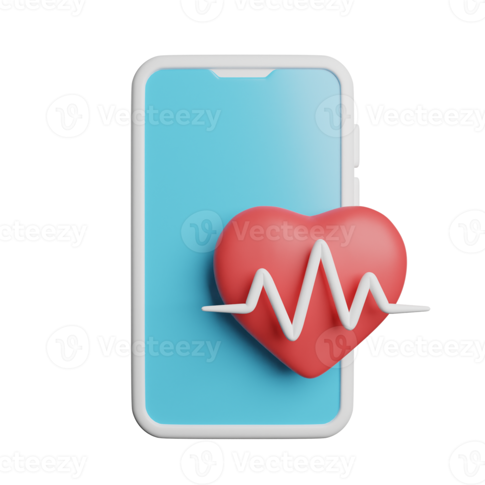 Phone Cardiogram Heart png