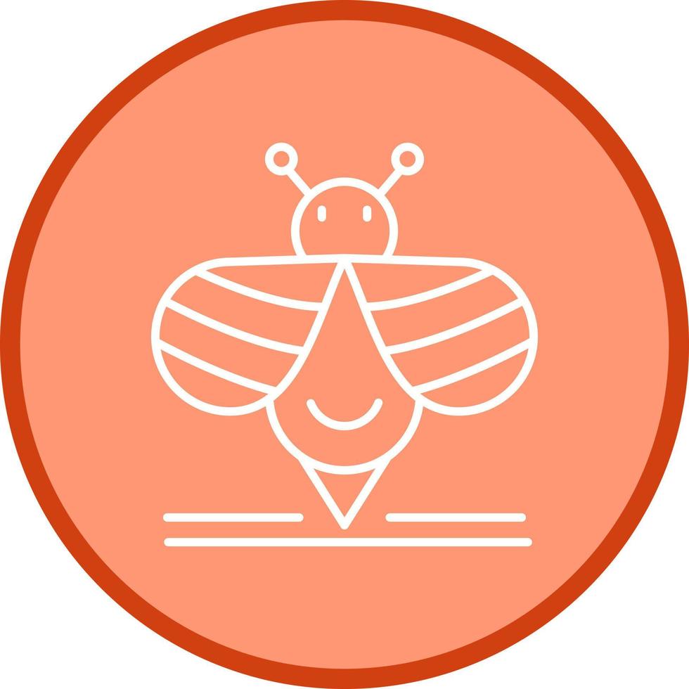 icono de vector de abeja