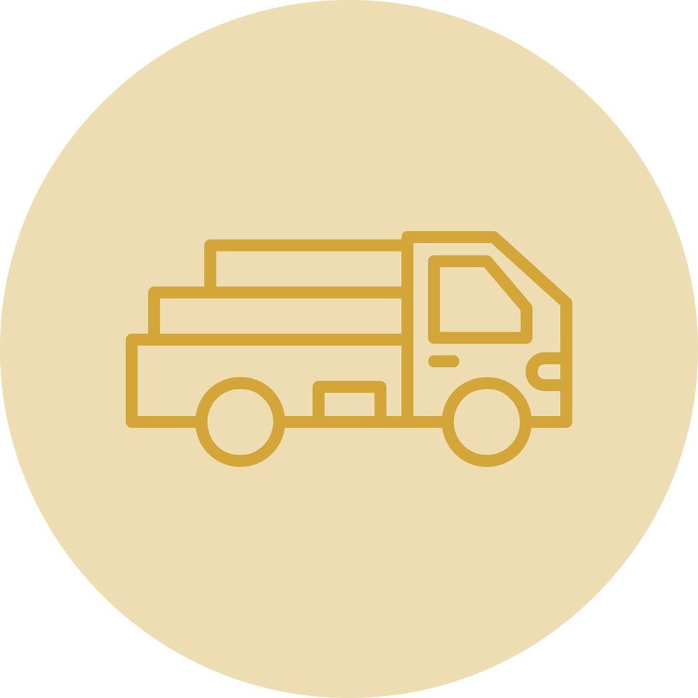 Pickup Truck Vector Icon Design