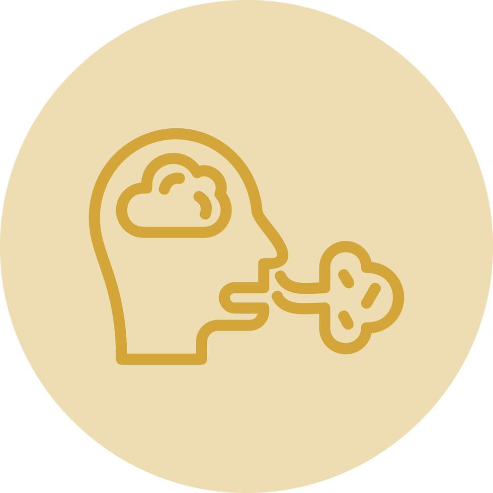 Inhale Vector Icon Design