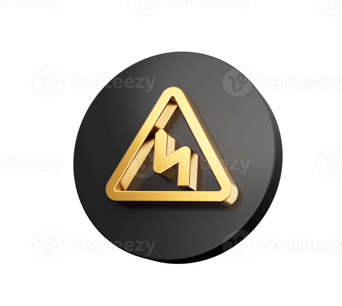 Double bend link icon button symbol isolated on Isolated 3D illustration png