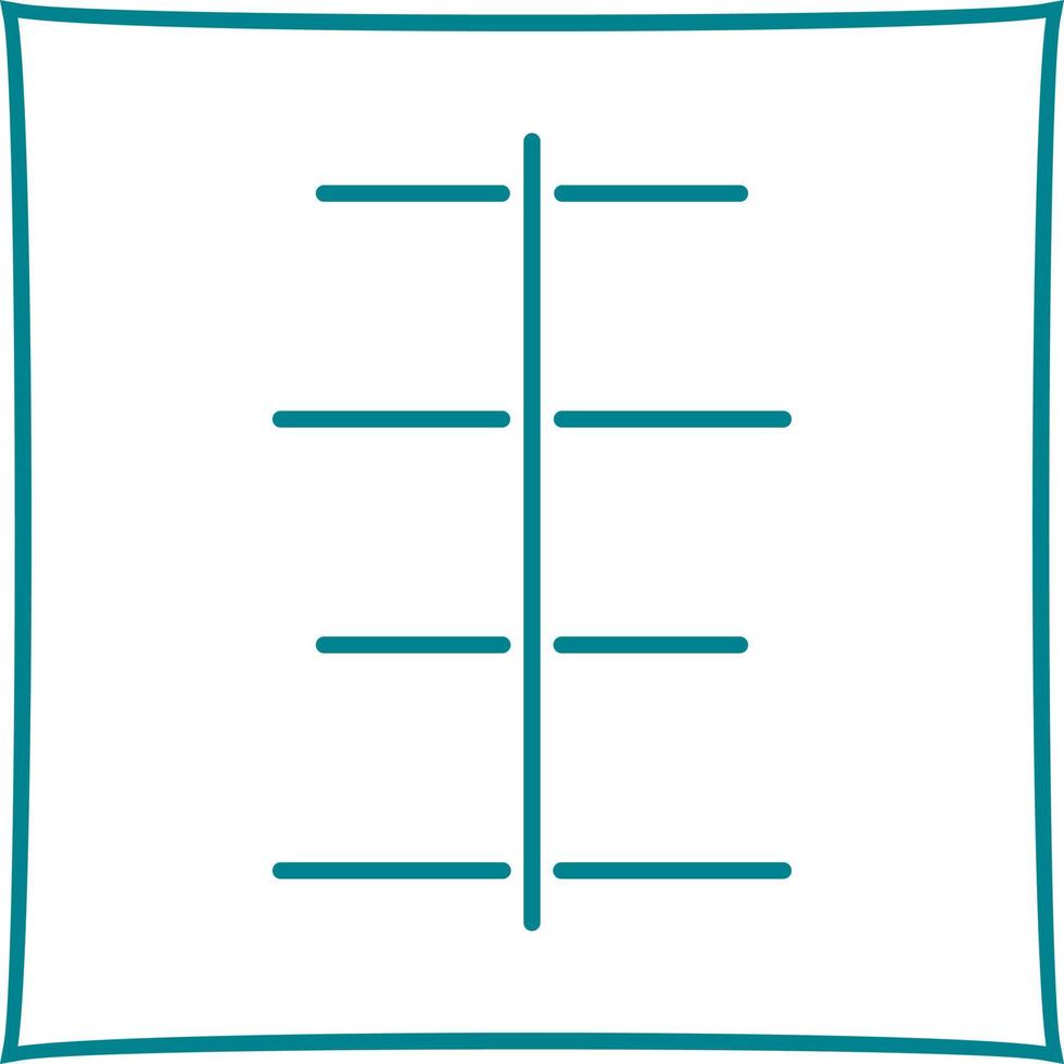 Unique Center Align Vector Icon