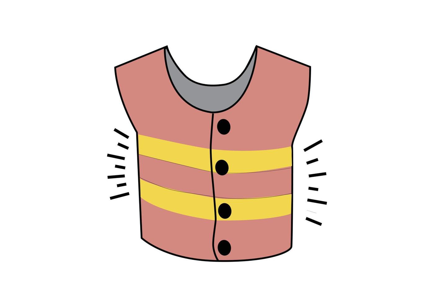 safty jacket vector illustration
