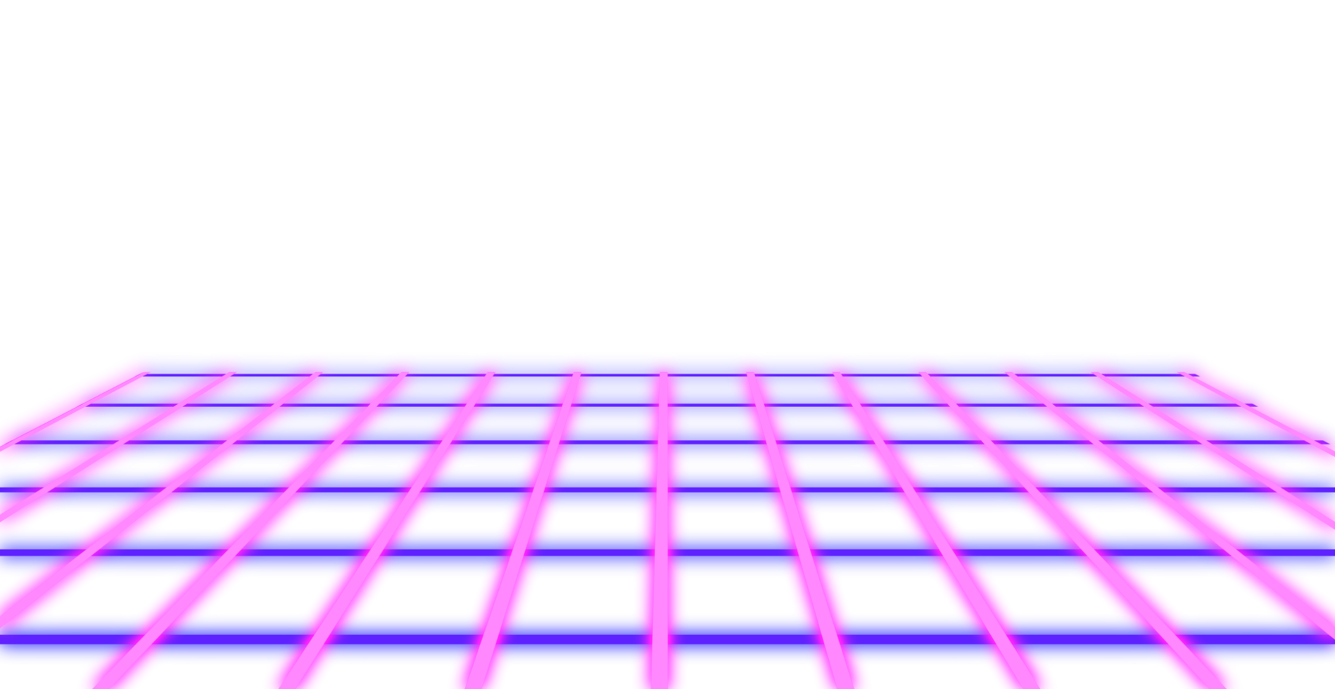 Abstract grid line neon retro style 80s-90s png