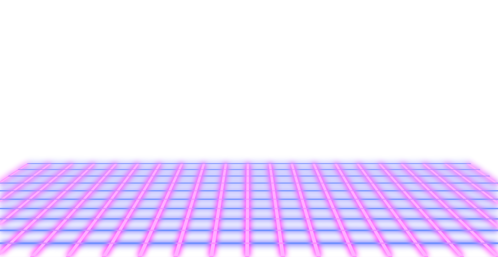 Abstract grid line neon retro style 80s-90s png