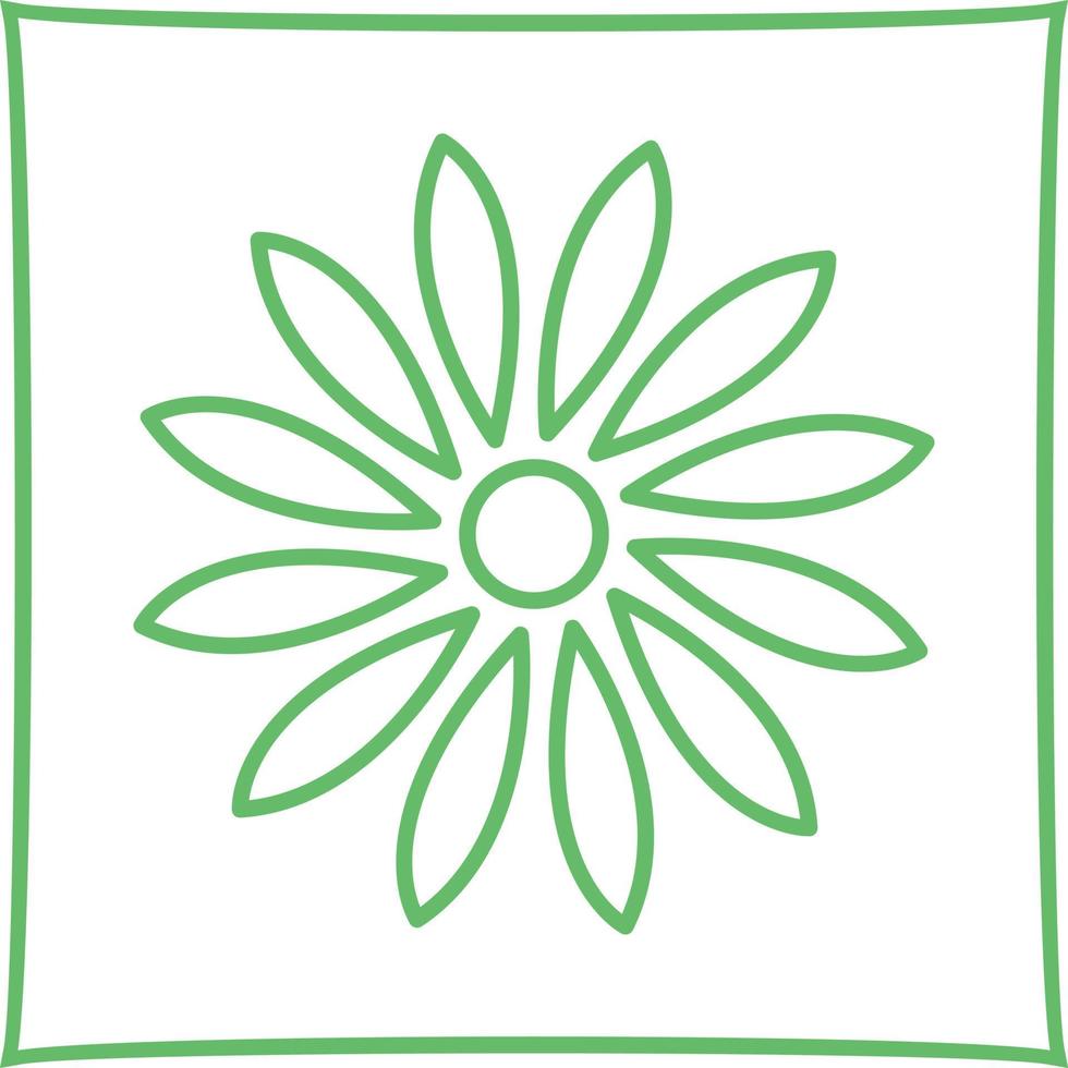 Unique Flower Vector Icon