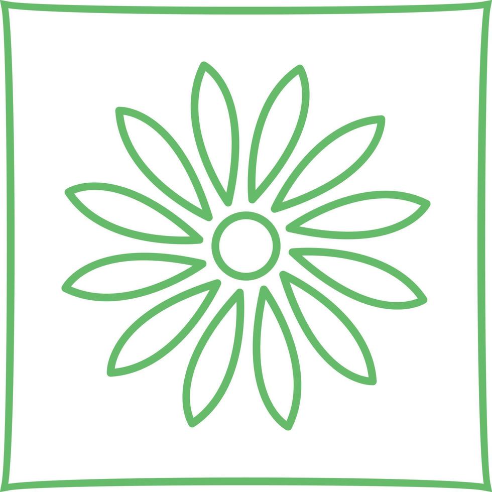 Unique Flower Vector Icon