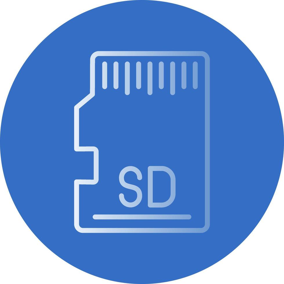 diseño de icono de vector de tarjeta sd