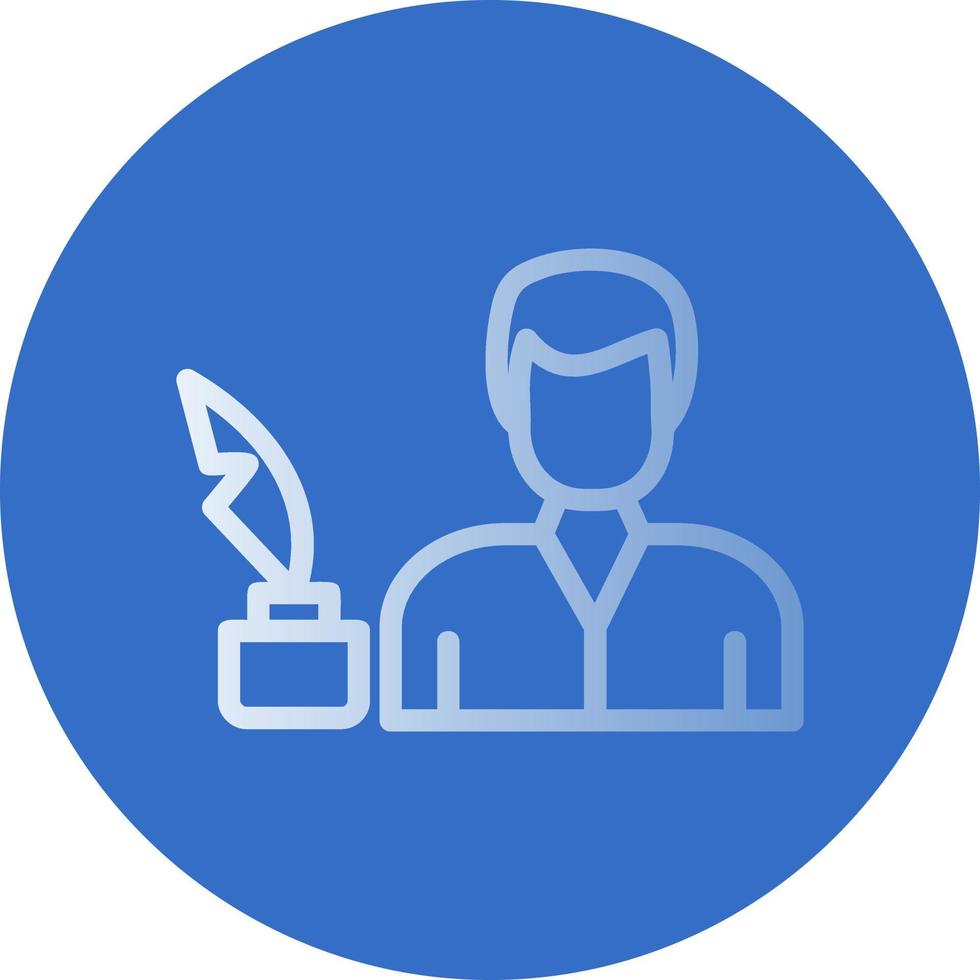 Writer Vector Icon Design