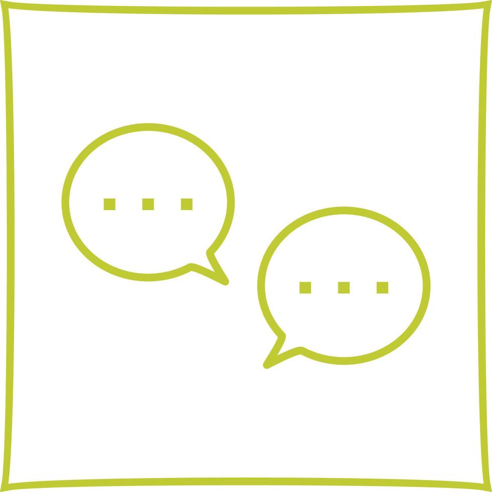 Unique Conversation Bubbles Vector Icon