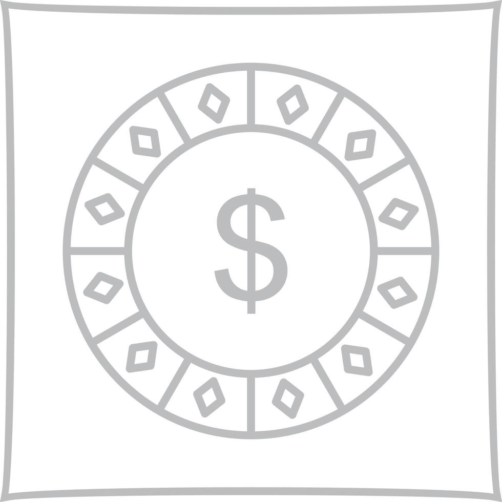Dollar Chip Vector Icon