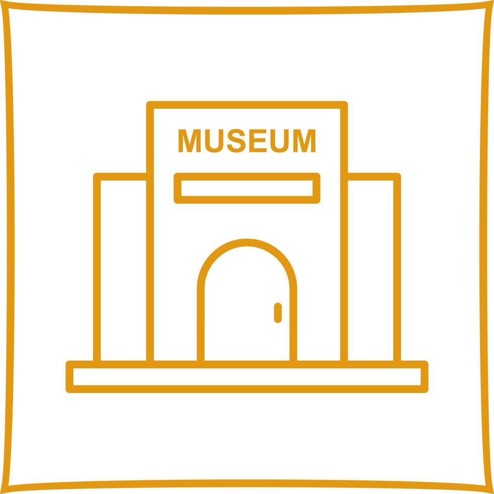 icono de vector de edificio de museo