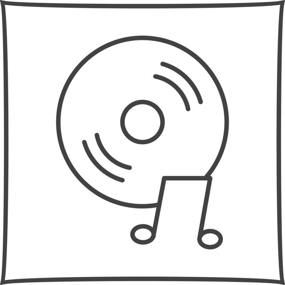 Unique Music CD Vector Icon