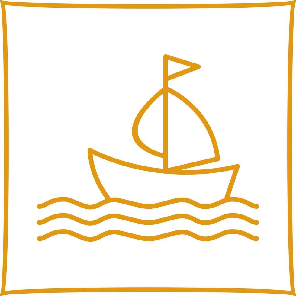 icono de vector de barco