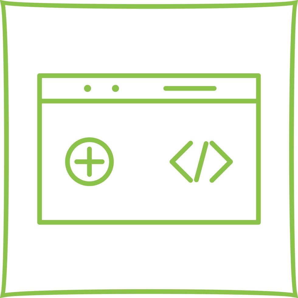 Unique Clean Code Vector Icon