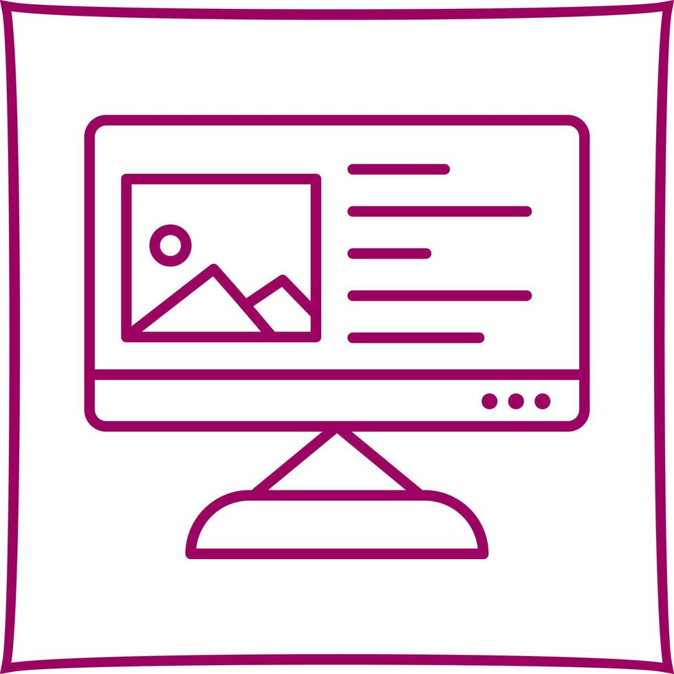 Unique Content Planning Vector Icon