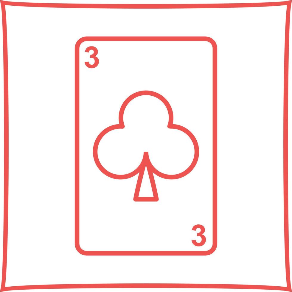 Clubs Card Vector Icon