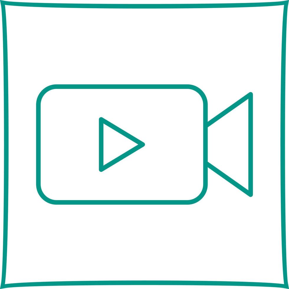 icono de vector de video único