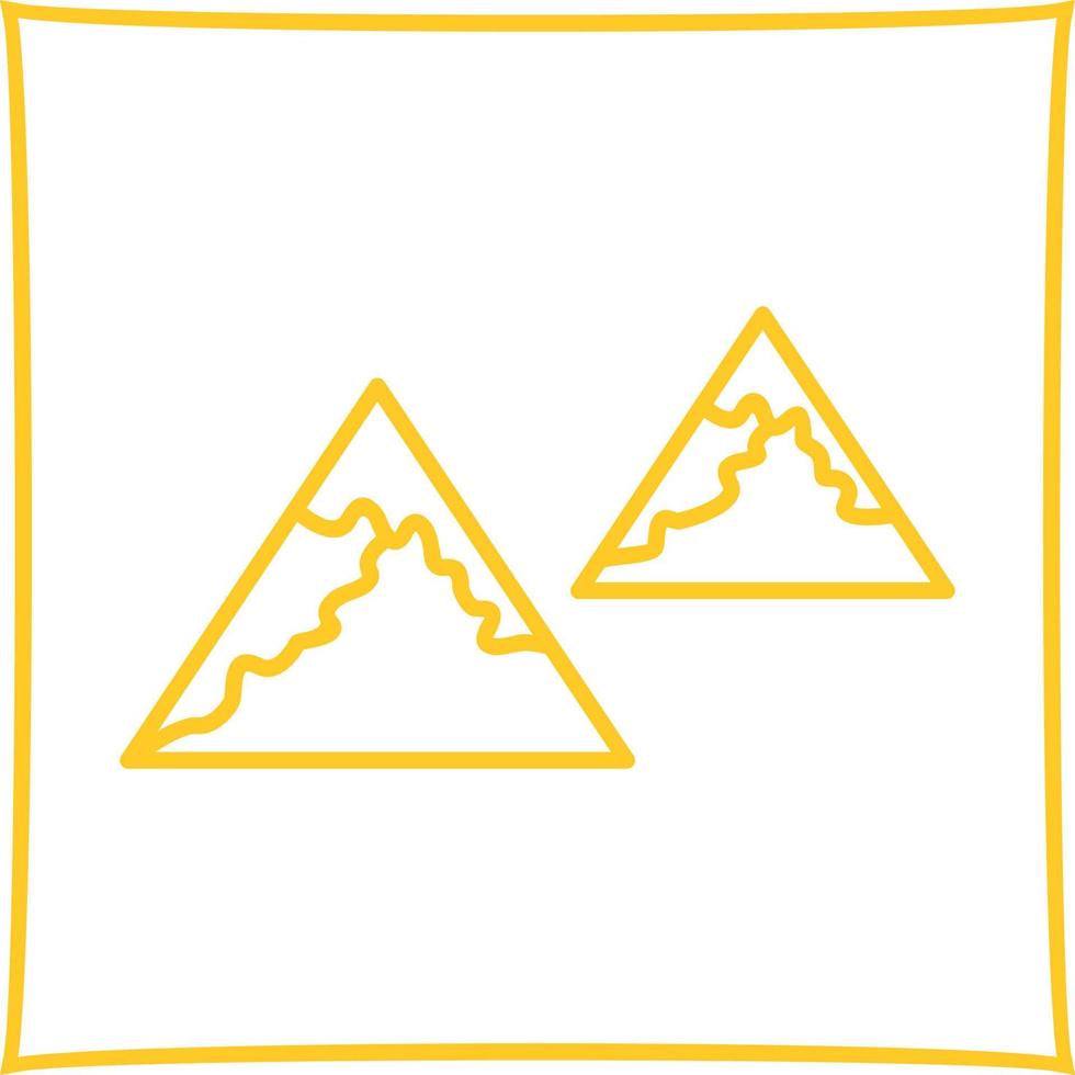 Unique Mountains Vector Icon