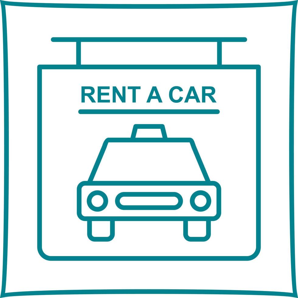 Rent a Car Vector Icon