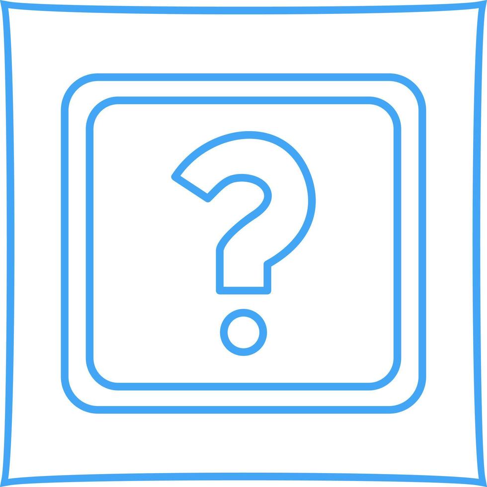 Unique Question Mark Vector Icon
