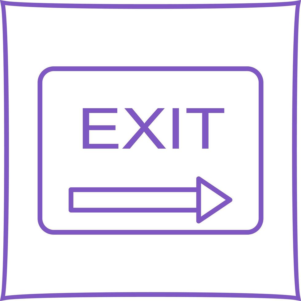 Unique Exit Vector Icon