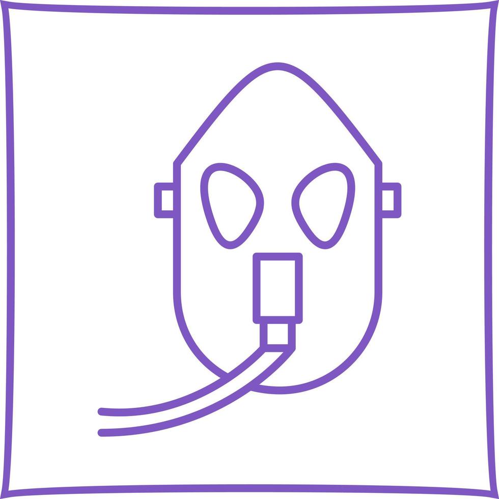 Unique Oxygen Mask Vector Icon