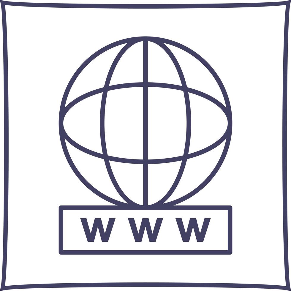 Unique World Wide Web Vector Icon