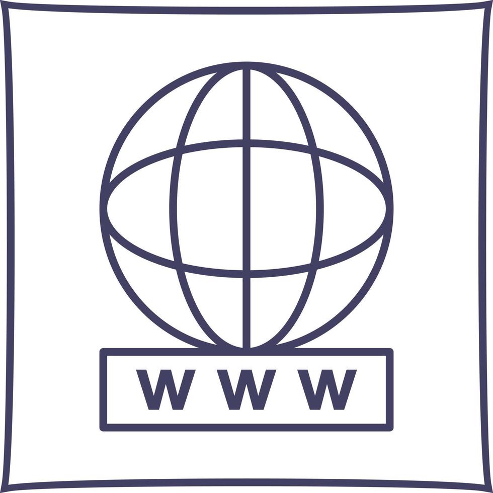 Unique World Wide Web Vector Icon