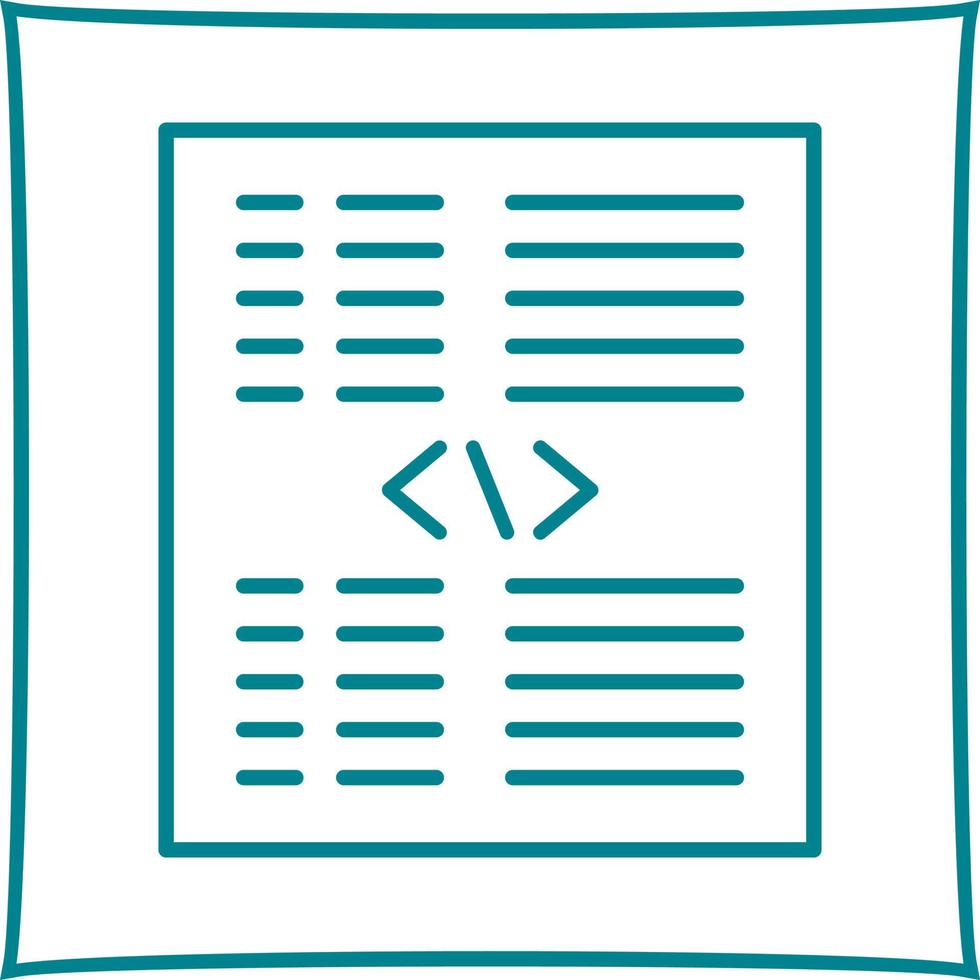 Piece of Code Vector Icon