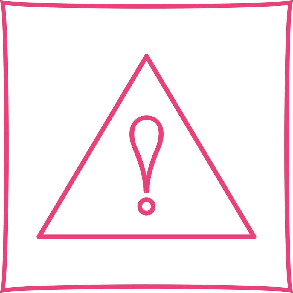 Unique Alert Vector Icon