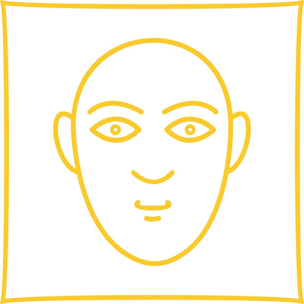 icono de vector de rostro humano