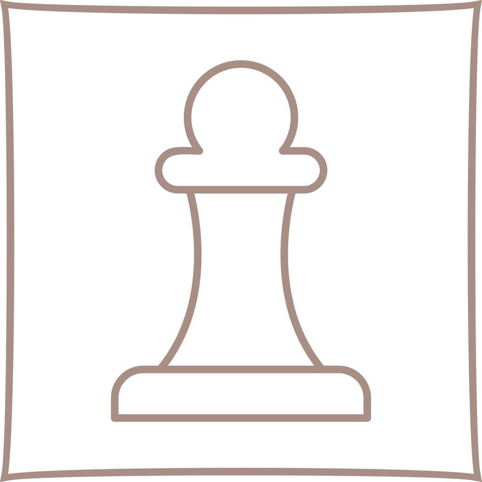 Unique Pawn Vector Icon