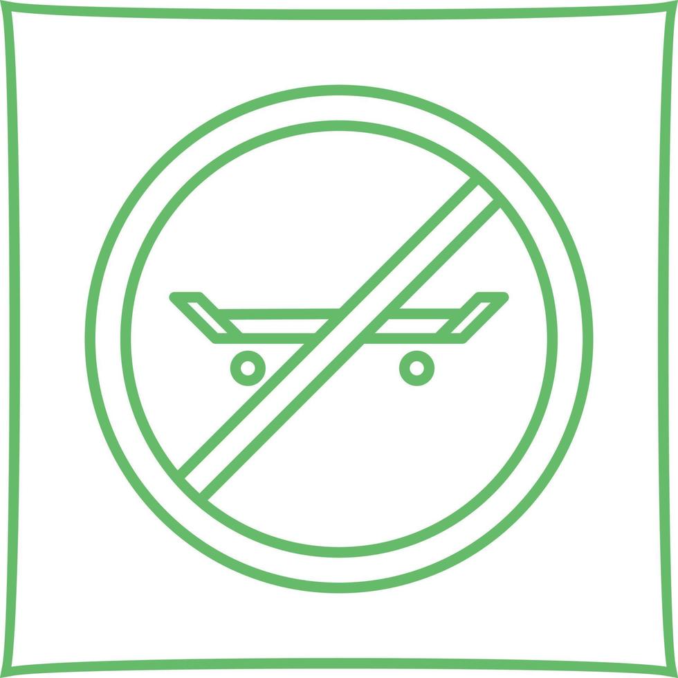 No Skating Vector Icon