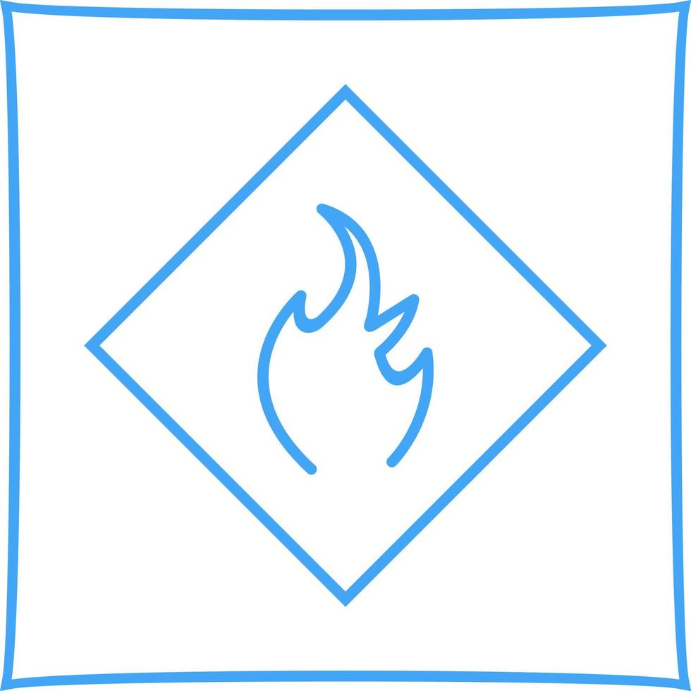 Danger of Flame Vector Icon